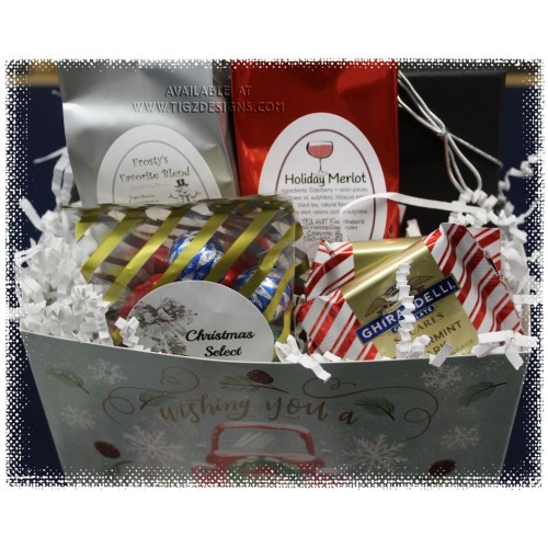 Christmas Tea & Chocolate Box style Basket